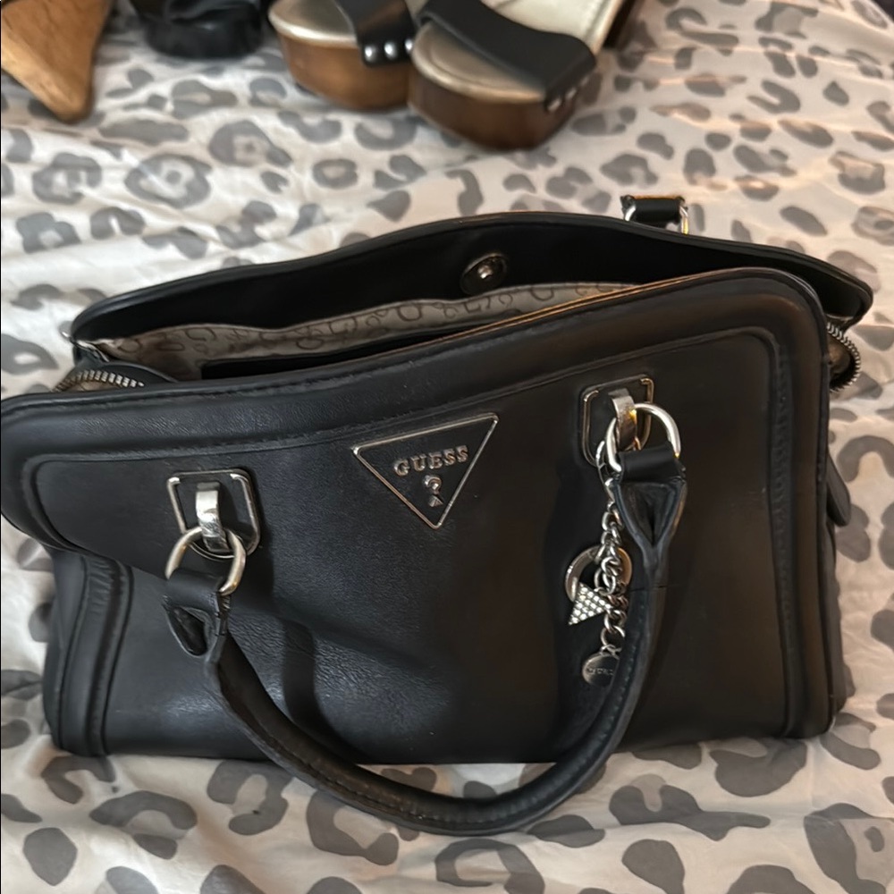 Guess Black Leather Handbag